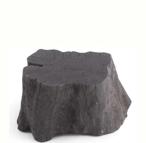 Black Lychee Living Edge Accent or Side Table or Stool