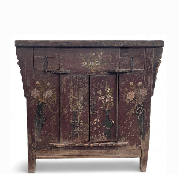 Hand Painted Antique Chinese Cabinet