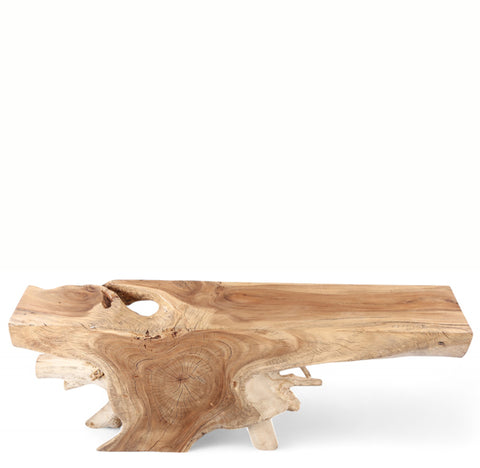 Beautiful 78 Inch Long Natural Sculptured  Console Table