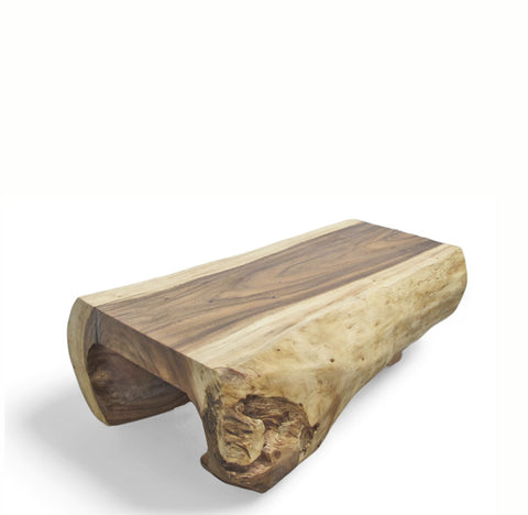 Z-Hand Carved Living Edge Coffee Table