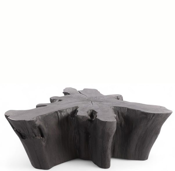 Charred Black Teak Root Coffee Table