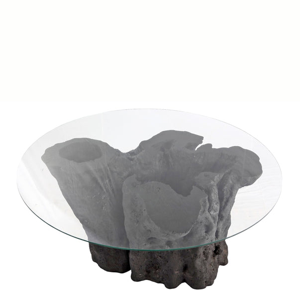 Round 63" Diameter Black Root Dining Table