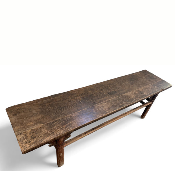 Naturally Aged 84" inch Long Antique Chinese Bench