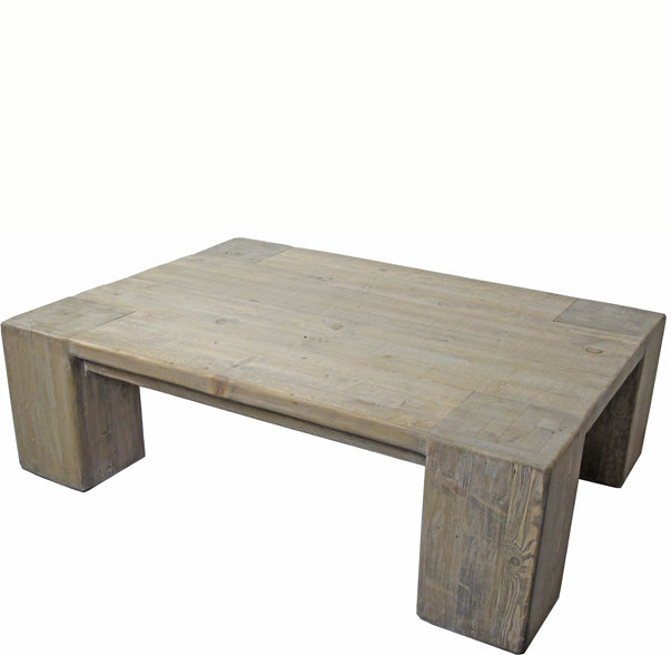 Modern Rustic Coffee Table, 69.7"W, 37.4"D, 17.7"H