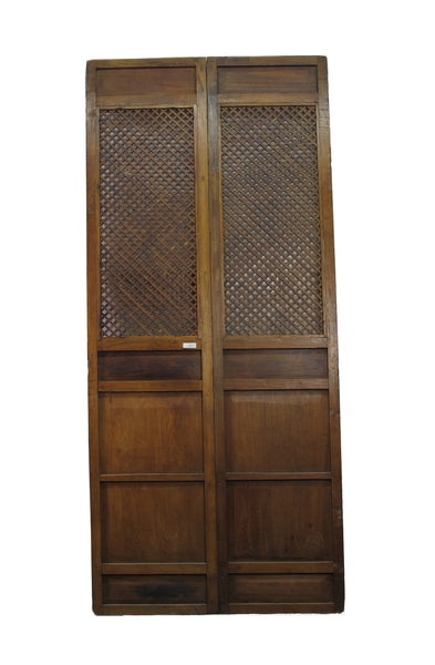 International Furniture Direct Antique Multicolor 71 Mesh-Door Cabinet is  available in the